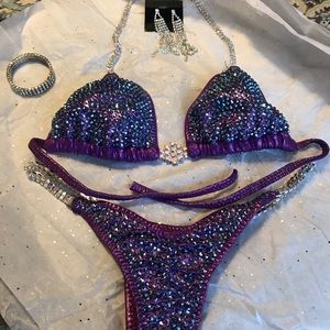 NPC regulation pro cut bikini - purple multi color